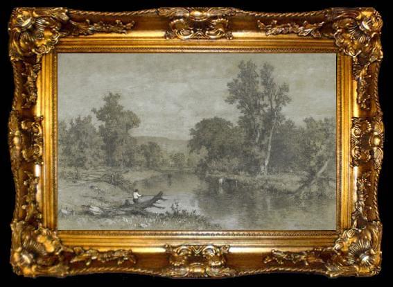 framed  George Inness Milton, New York, ta009-2